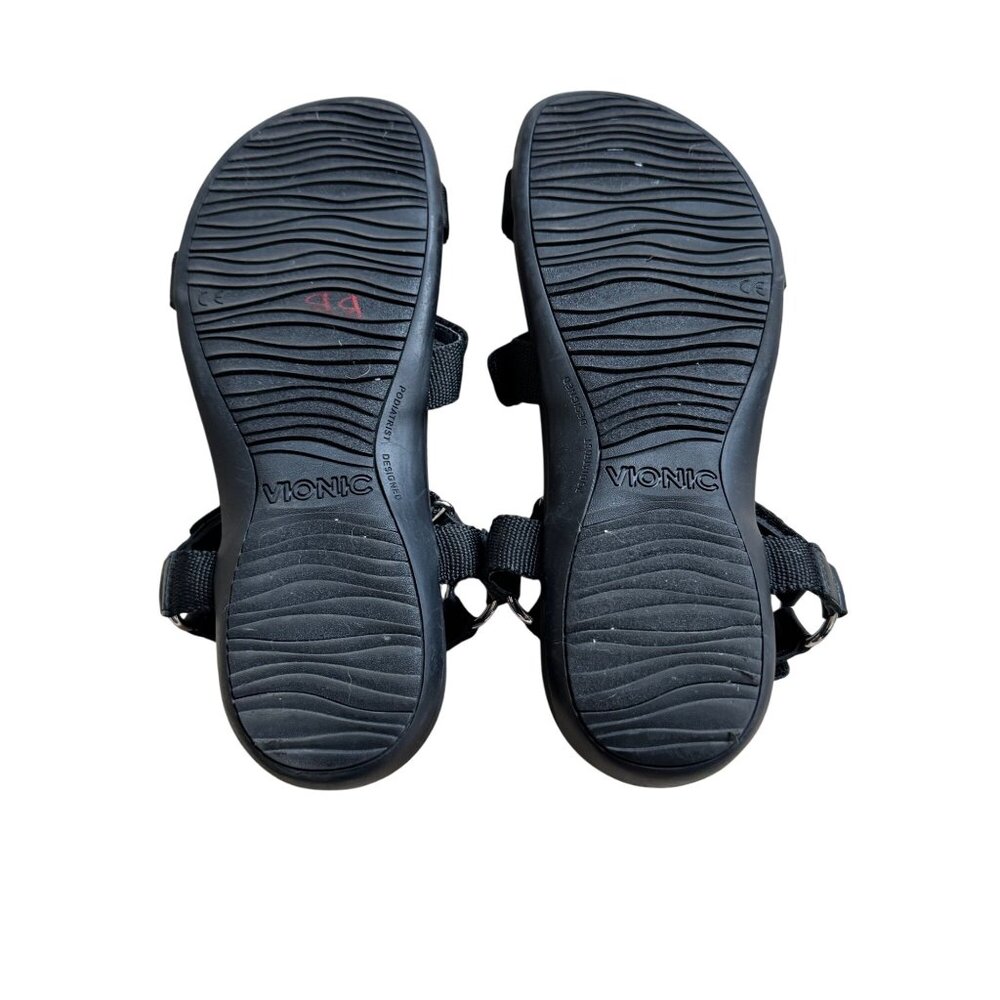 Vionic Womens Black Adjustable Strap Sandals Size… - image 5